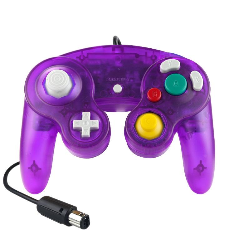 5 Piece Wired Game Controller for Nintendo Ngc - Transparent Red 10