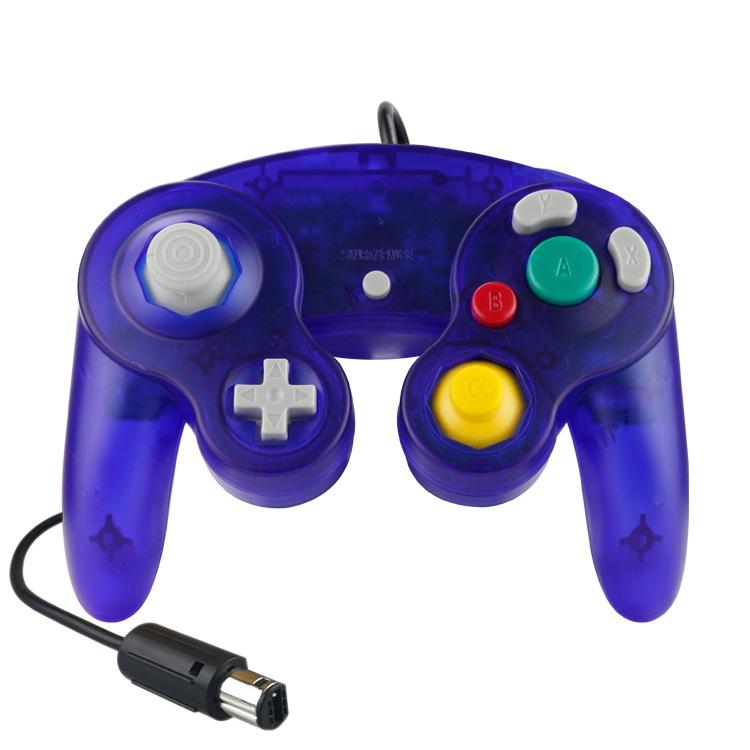 5 Piece Wired Game Controller for Nintendo Ngc - Transparent Red 11