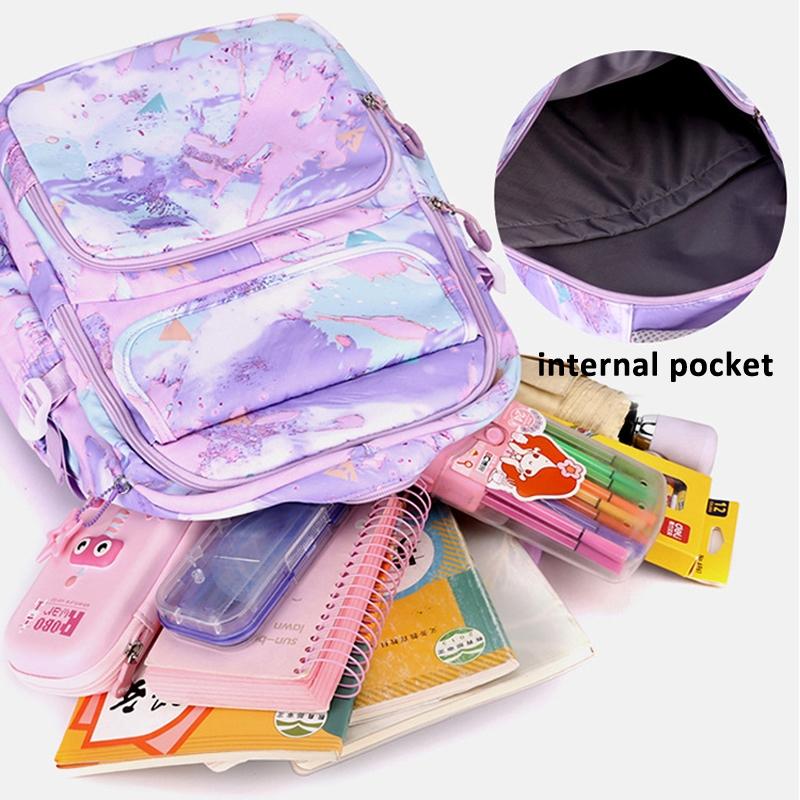 Backpack Set with Lunch Bag & Pencil Case for Kids - Black 6