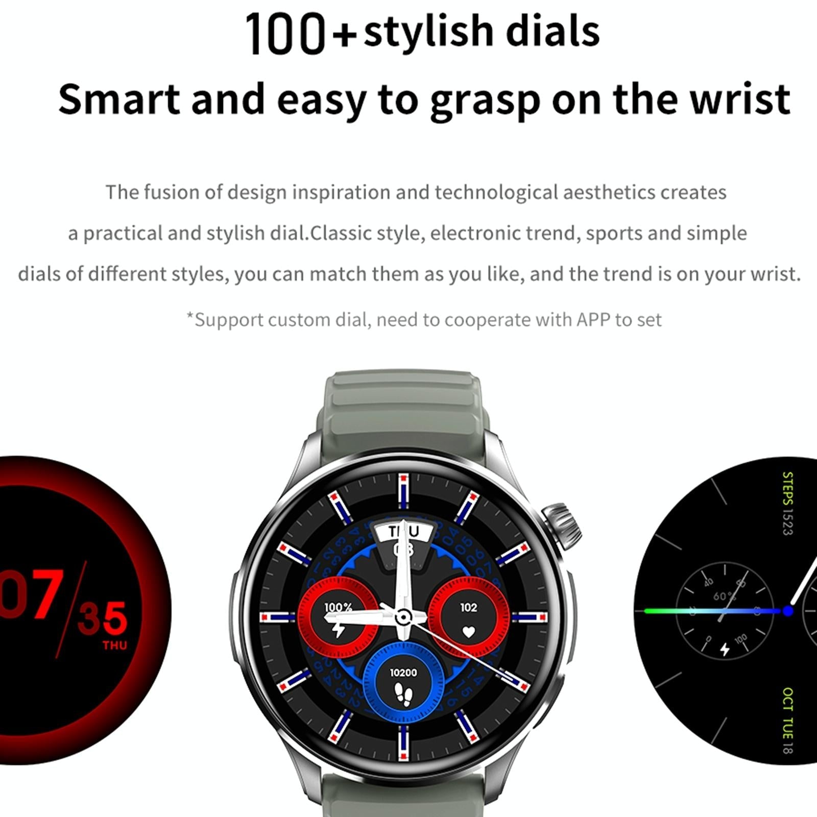 1.43 Inch Bt5.1 Smart Sport Watch With Health Monitoring - Grey 14