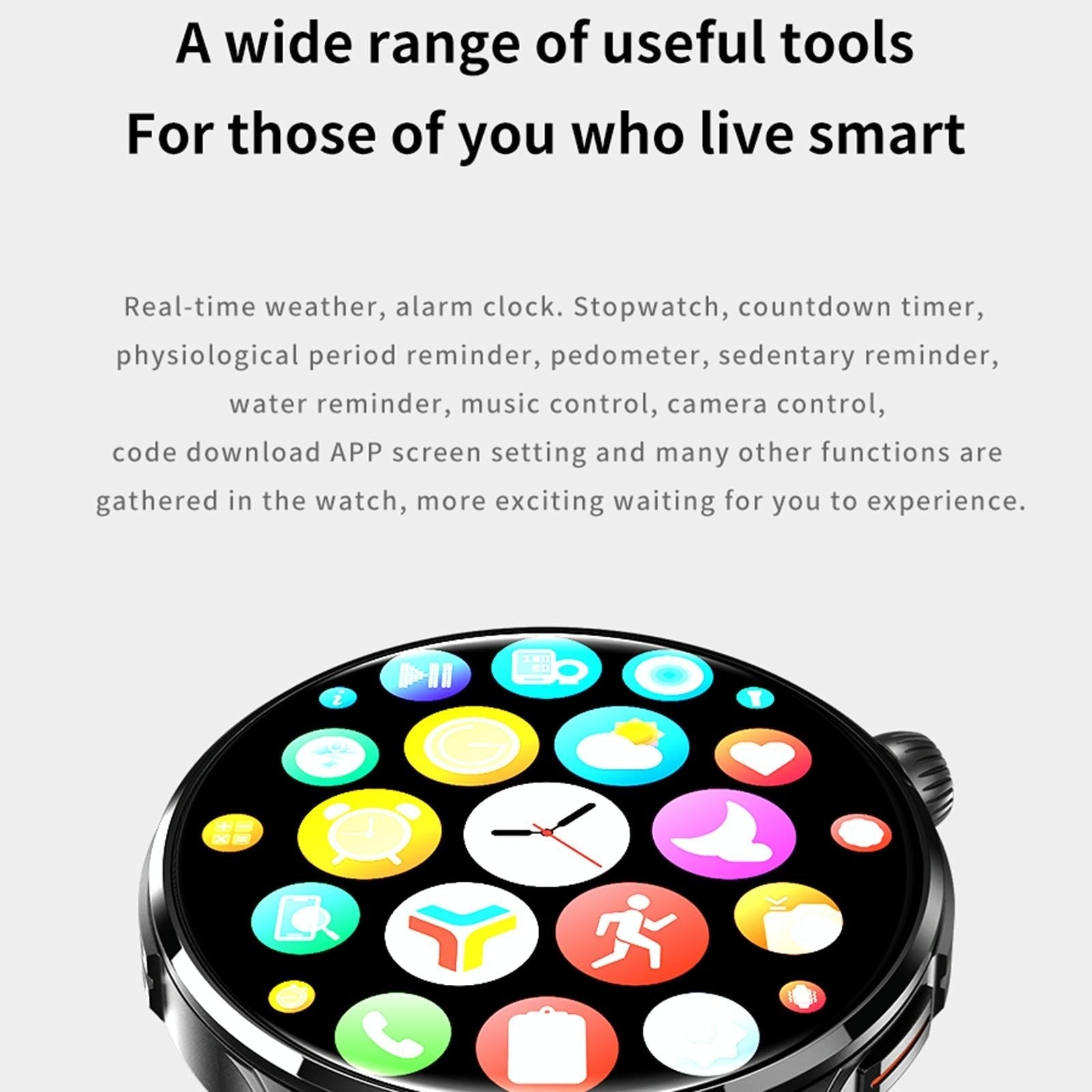 1.43 Inch Bt5.1 Smart Sport Watch With Health Monitoring - Grey 15