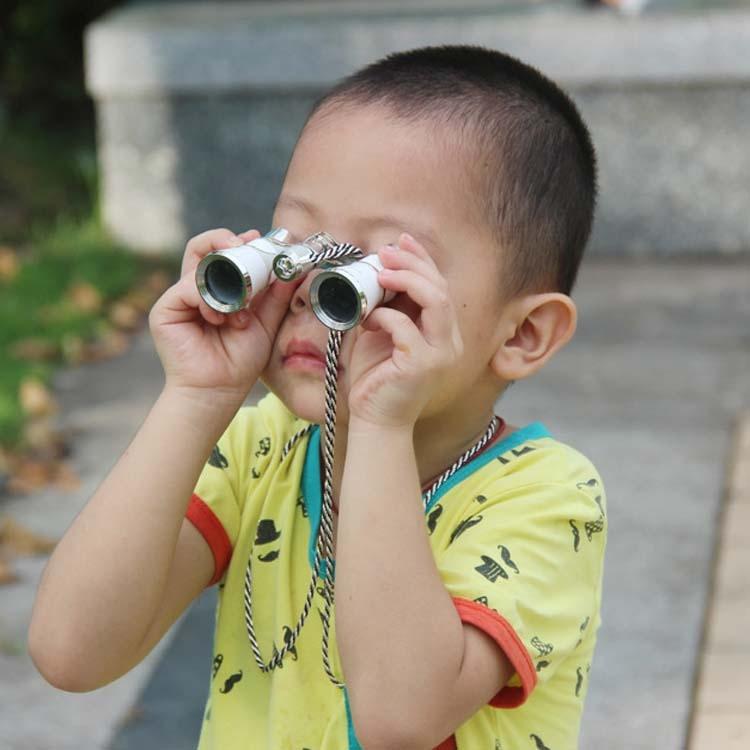 Classical Ladies Binoculars for Drama Watching with Chain - 3x25mm Black 5