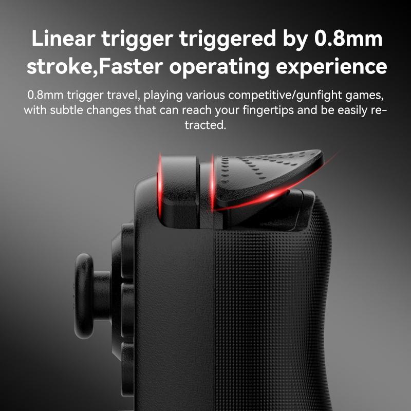 Foldable Tooth Controller for Gaming - White Red 4
