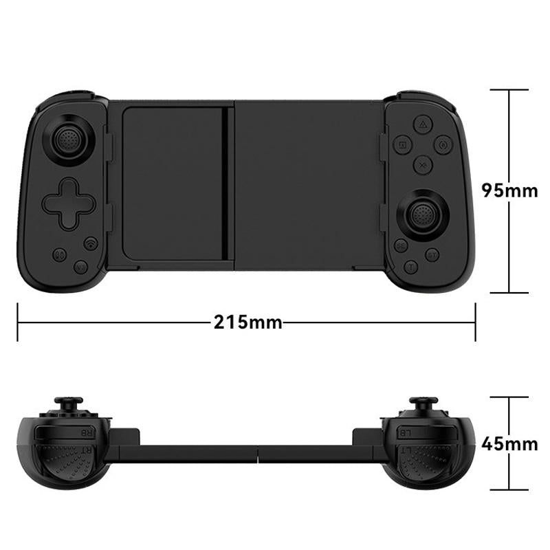 Foldable Tooth Controller for Gaming - White Red 8