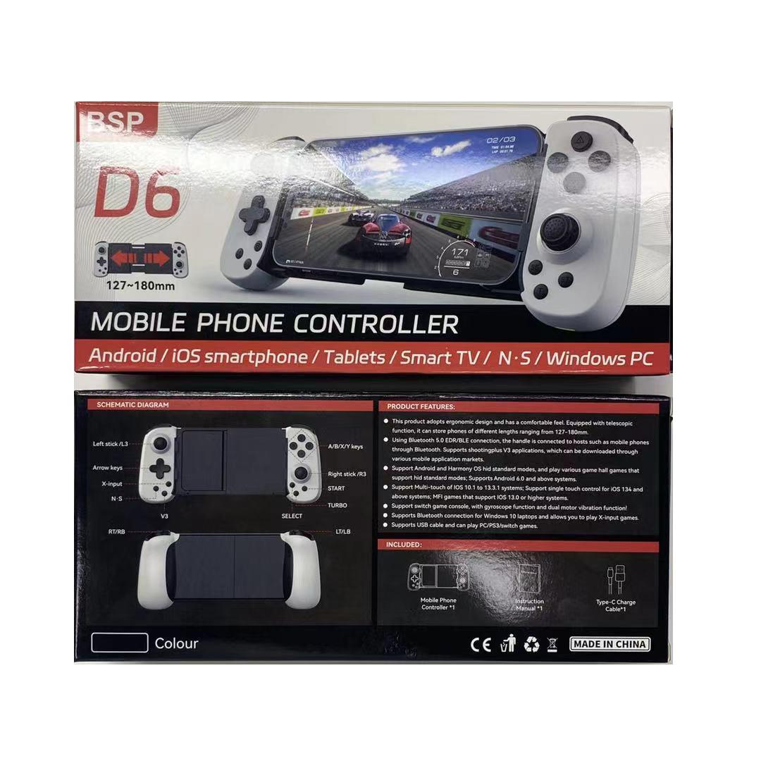 Foldable Tooth Controller for Gaming - White Red 9