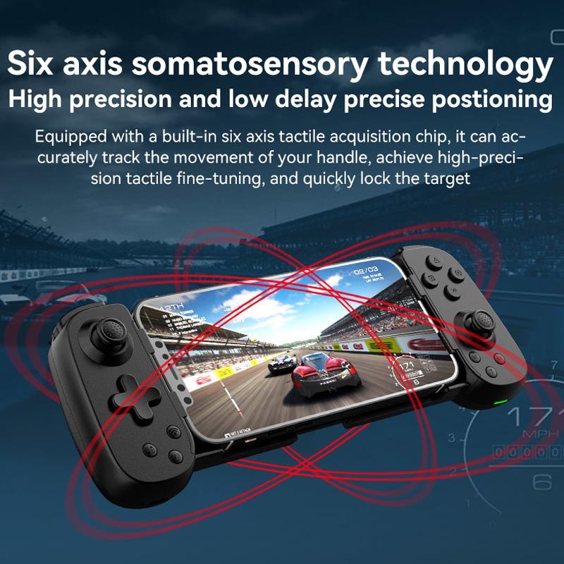 Foldable Tooth Controller for Gaming - White Red 14