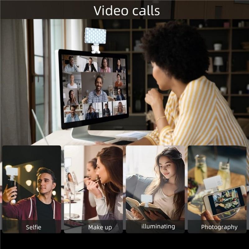 Portable Led Fill Light for Phone Laptop and Video Conferencing - Purple 4