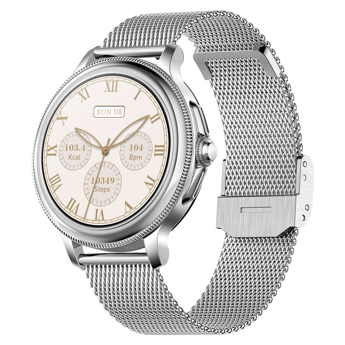 Smart Wristband With Waterproof Heart Rate And Blood Pressure Monitoring - Silver 14