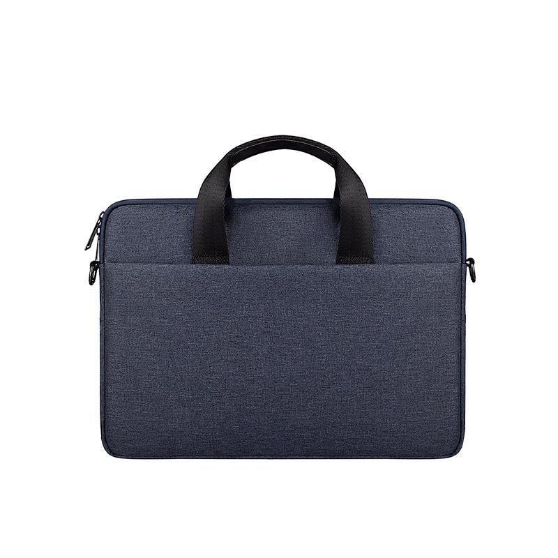 13.3 Inch Portable Laptop Bag with Single-shoulder Strap - Gray With Shoulder Strap