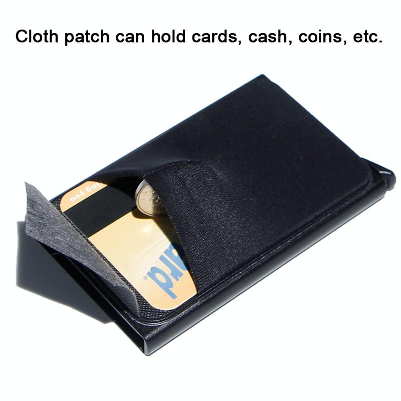 Compact Metal Card Holder with Rfid Protection - Silver 6