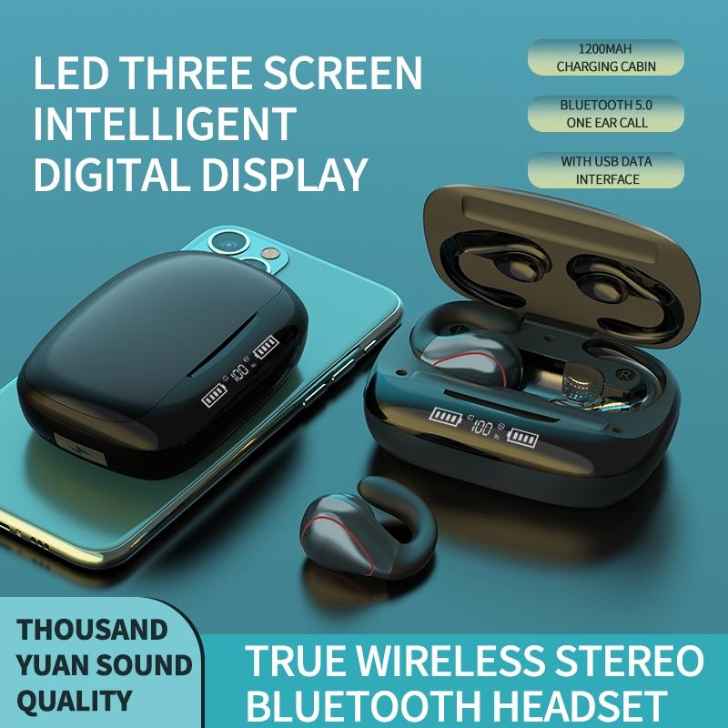Wireless T20 Tws Bluetooth Earphones with Led Display & Charging Box - Champagne Gold 10