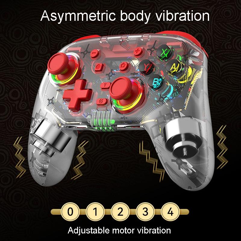 Wireless Dual Vibration Gamepad for Ps3 / Ps4 with Rgb Lights - Green 13