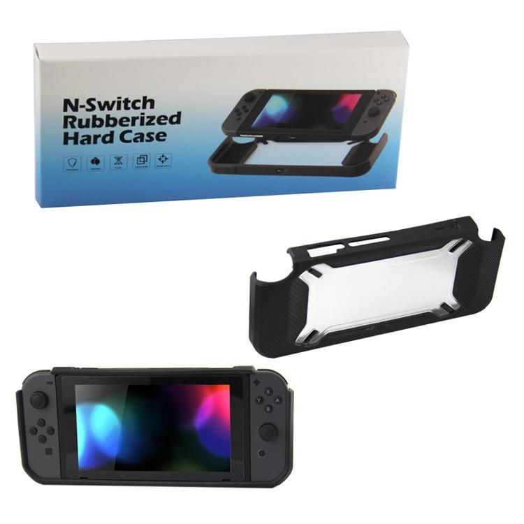 Nintendo Switch Back Cover - Scratch Resistant - Black + Red 7