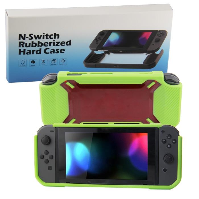 Nintendo Switch Back Cover - Scratch Resistant - Black + Red 8