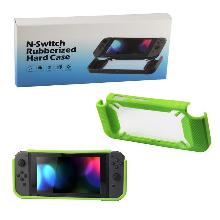 Nintendo Switch Back Cover - Scratch Resistant - Black + Red 13
