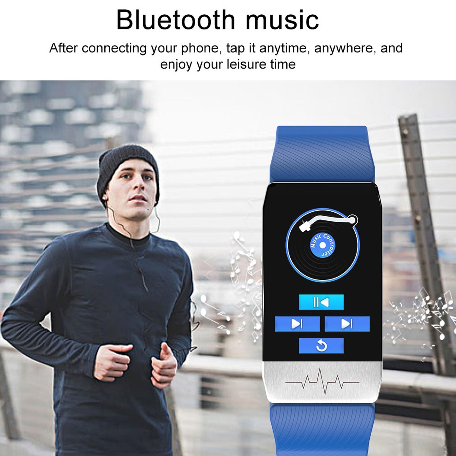 Waterproof Smart Bracelet With Blood Oxygen & Heart Rate Monitoring - Blue 8