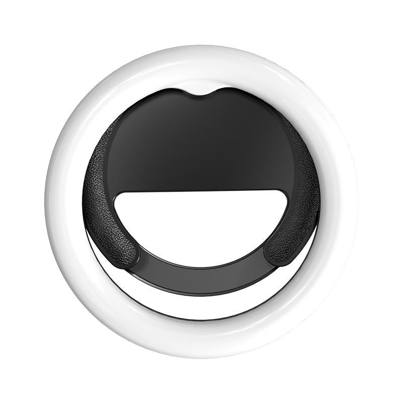 Clip-on Half-ring Fill Light for 10cm Mobile Phones - Black 13