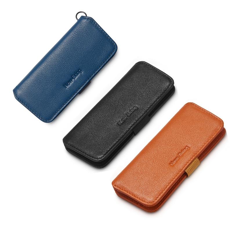 Leather Key Case With Pull Out Coin Purse Compact Key Storage For Men And Women - Orange 3