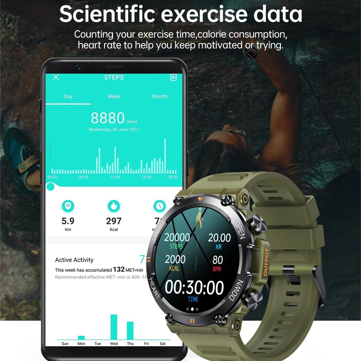 Steel Strap Wristband With Heart Rate And Blood Pressure Monitoring - Black Bamboo Joint 7