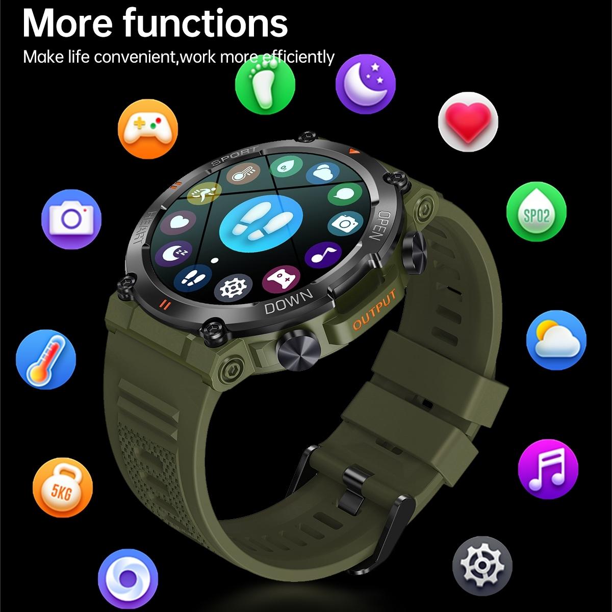 Steel Strap Wristband With Heart Rate And Blood Pressure Monitoring - Black Bamboo Joint 11