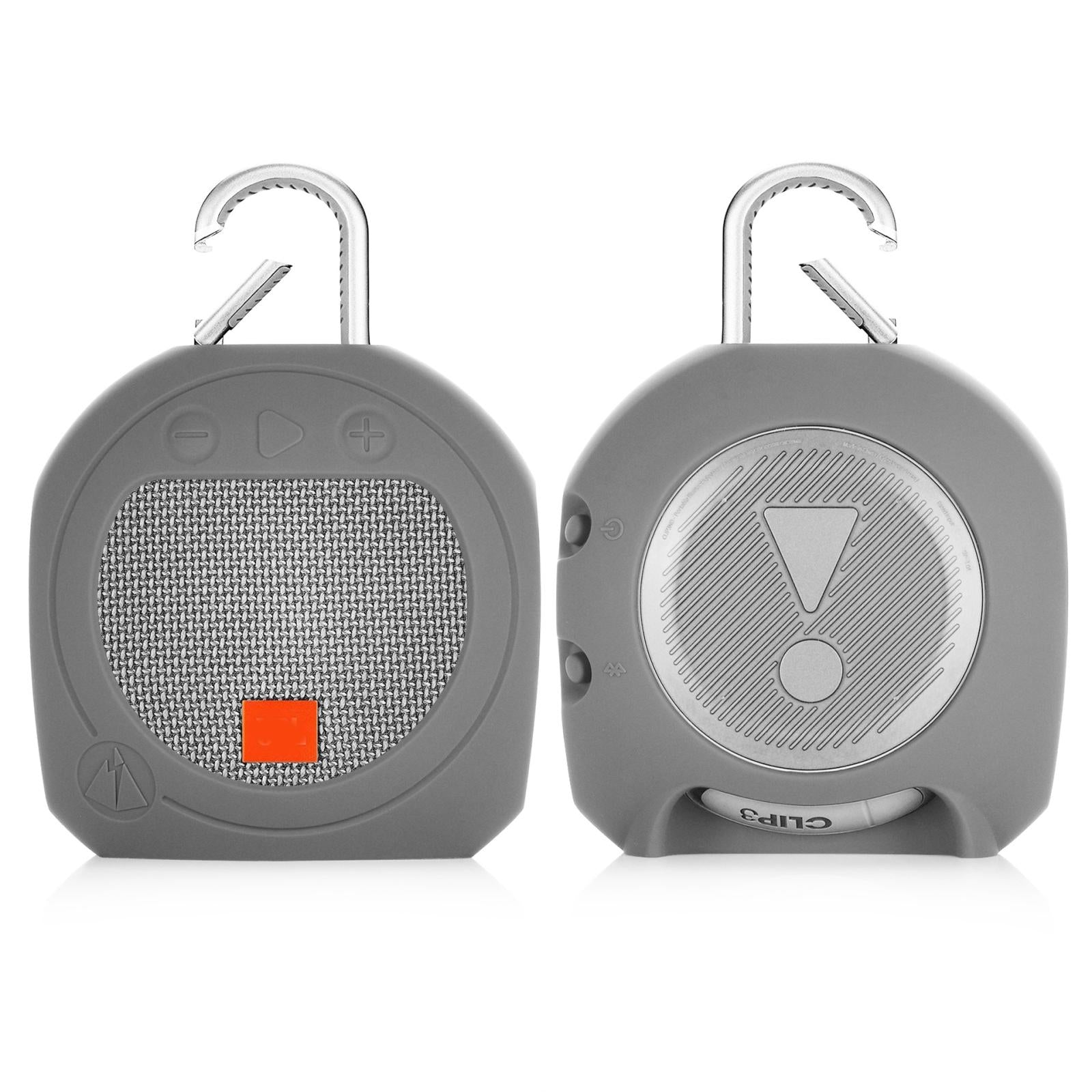 Protective Cover for Jbl Clip 3 Bluetooth Speaker - Anti-fall Silicone Storage - Medium Gray 10