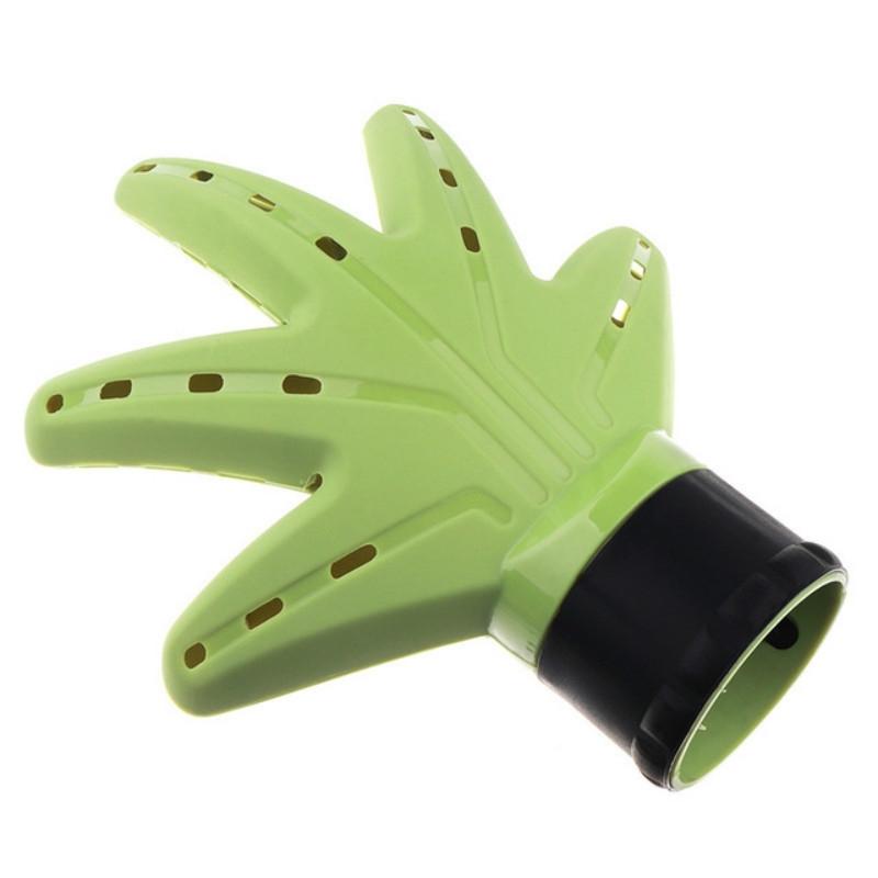 Palm Shaped Hair Dryer Cover For Drying & Shaping Fits Most Brands - Green 10