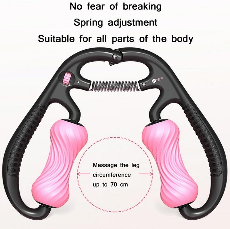 Mike Spiral Line Foam Roller For Muscle Relaxation - Elegant Black 6