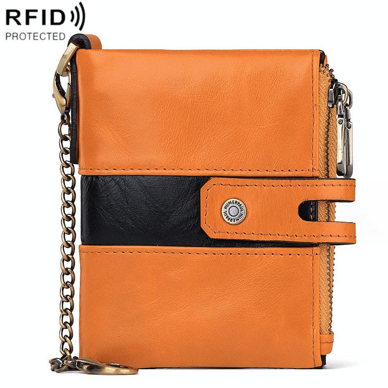 Retro Mens Coin Purse with Rfid Protection - Brown 10