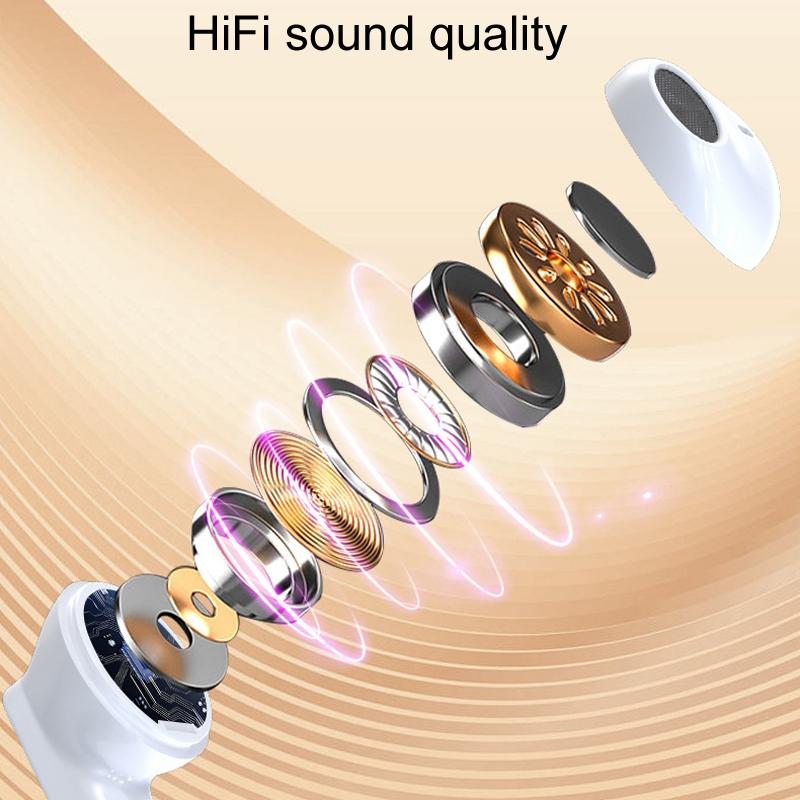Wireless Bluetooth Earphones with Hd Noise Reduction for Gaming and Sports - Skin Colour 4