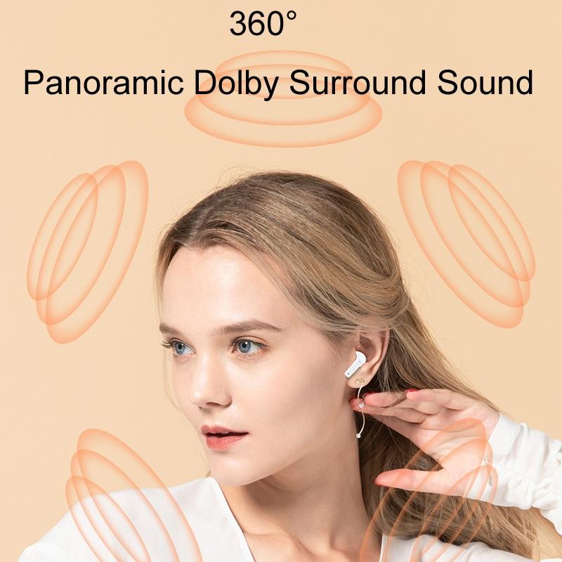 Wireless Bluetooth Earphones with Hd Noise Reduction for Gaming and Sports - Skin Colour 8
