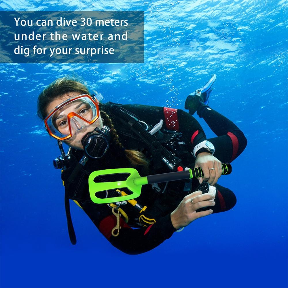 Waterproof Handheld Metal Detector for Underwater Treasure Hunting - Ip760 Green 7