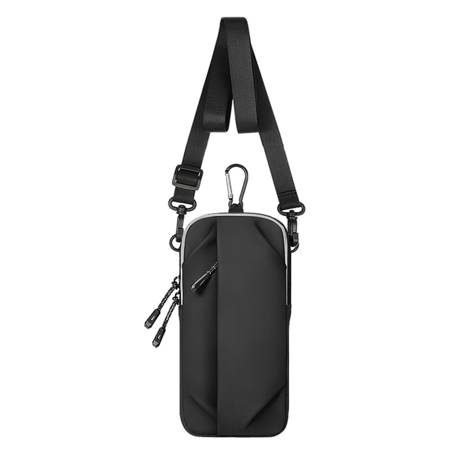 Multi Function Crossbody Bag For Outdoor Sports Fits Mobile Phones Men And Women - Black