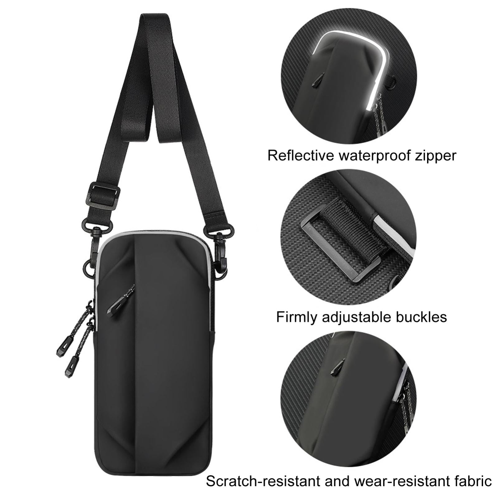 Multi Function Crossbody Bag For Outdoor Sports Fits Mobile Phones Men And Women - Black 10