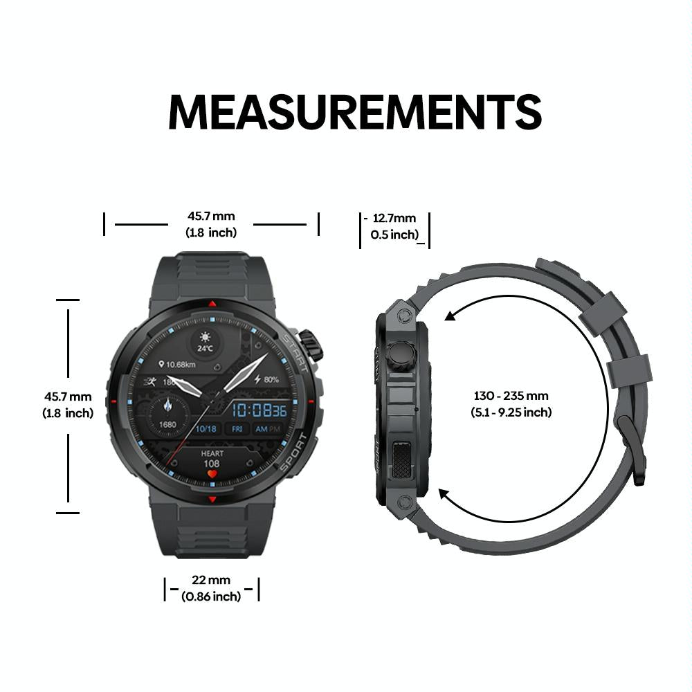 1.43 Inch Fitness & Wellness Smart Watch 24H Health Monitoring - Wild Green 7