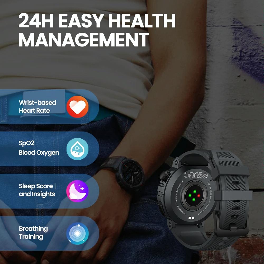 1.43 Inch Fitness & Wellness Smart Watch 24H Health Monitoring - Wild Green 11