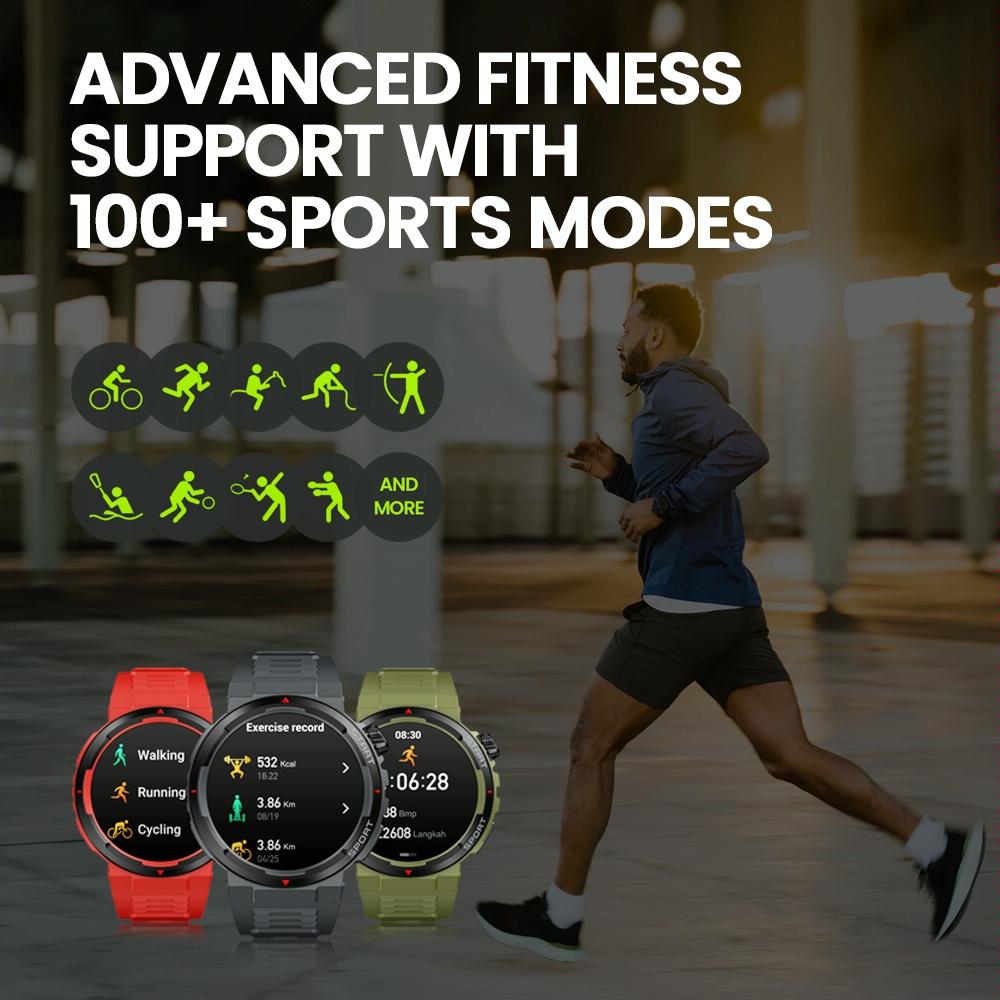 1.43 Inch Fitness & Wellness Smart Watch 24H Health Monitoring - Wild Green 12