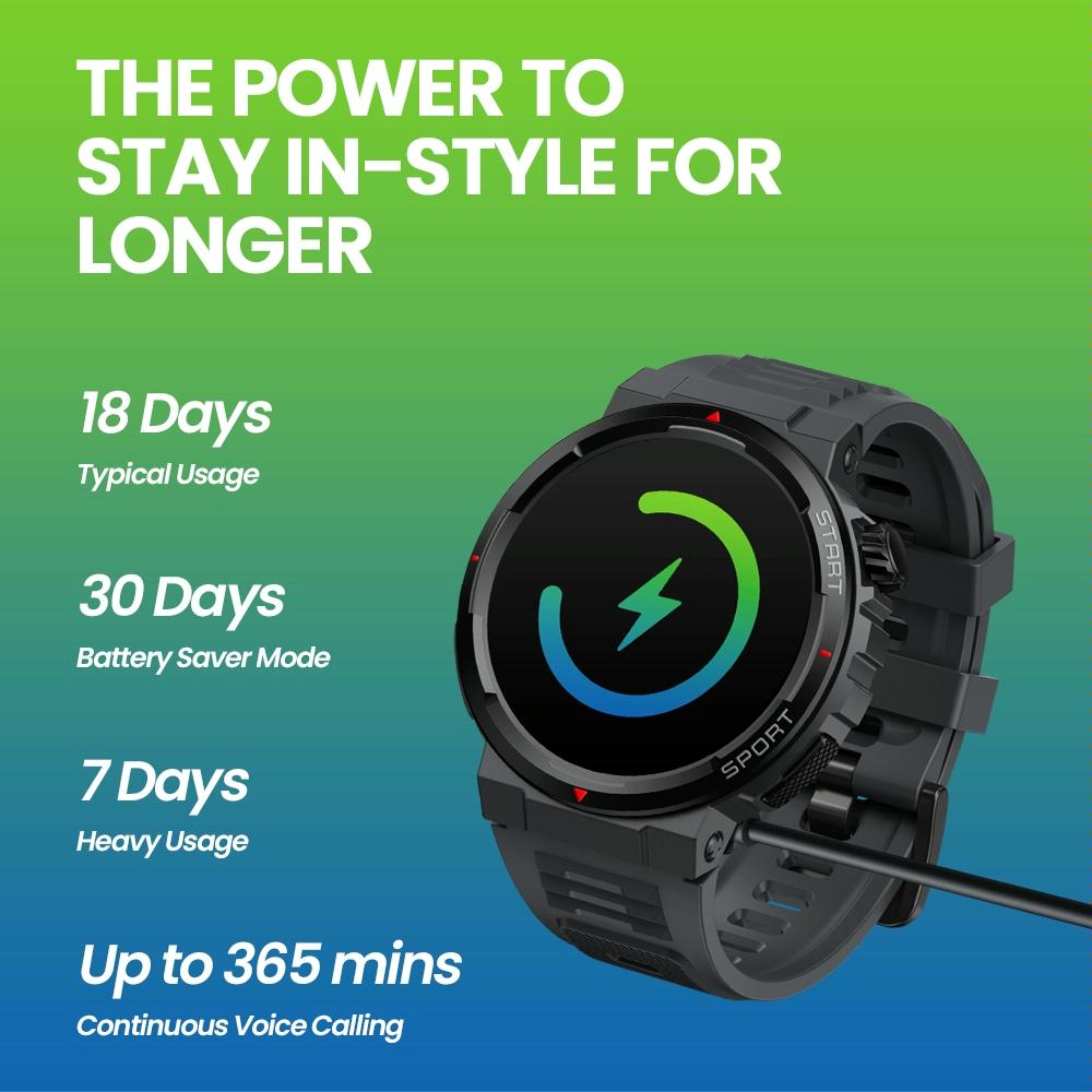 1.43 Inch Fitness & Wellness Smart Watch 24H Health Monitoring - Wild Green 14