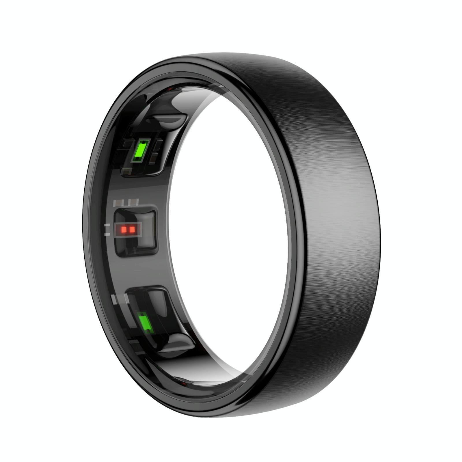 Smart Ring Heart Rate Blood Oxygen Sleep Sports Size 10 - Silver 14