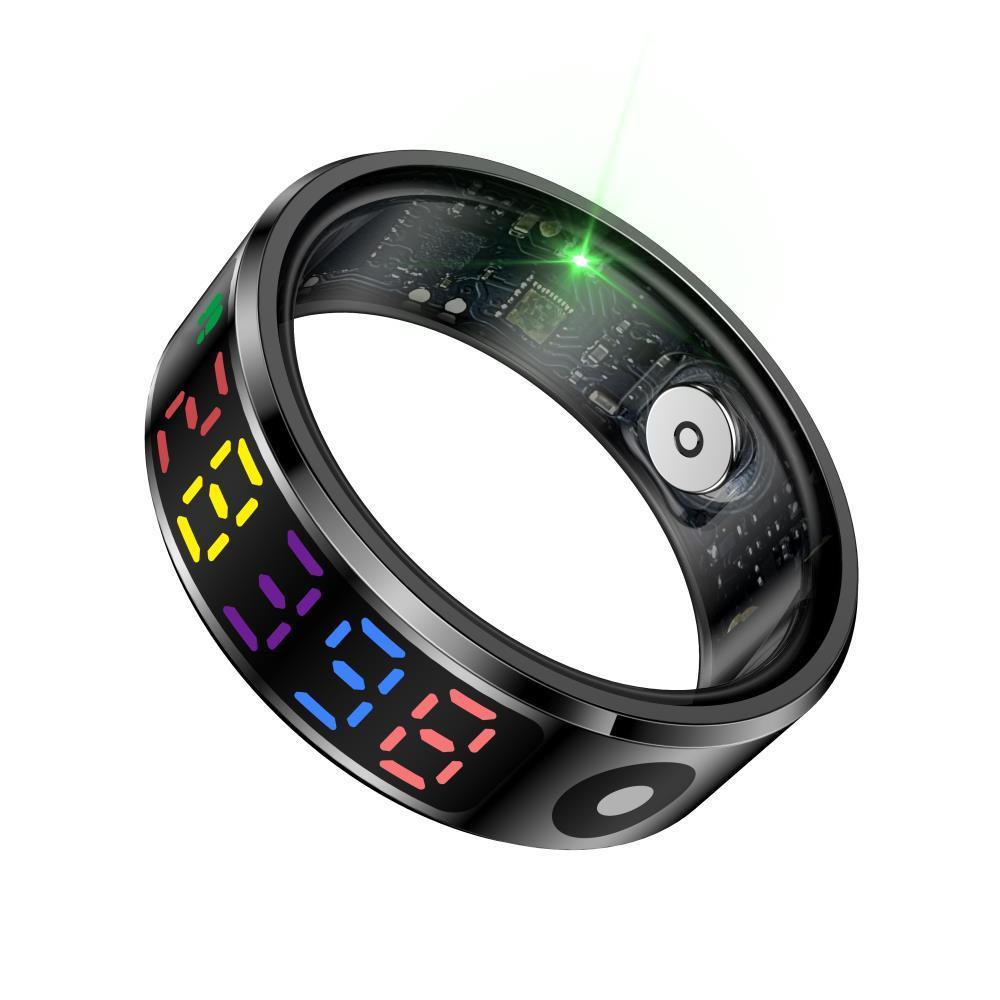 Smart Ring Heart Rate Blood Oxygen Sleep Sports Size 11 - Silver 13