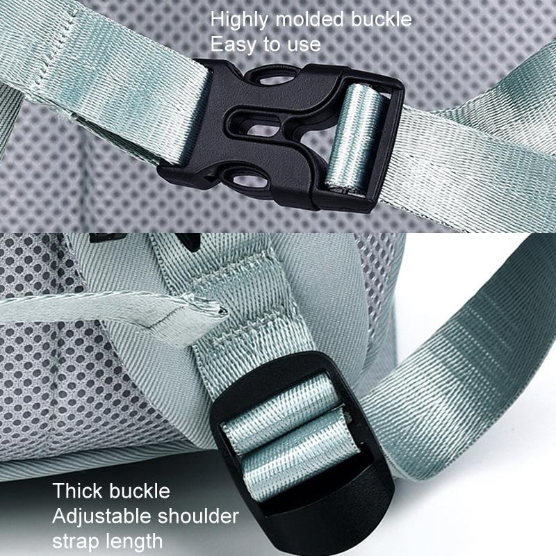 Spacious Travel Backpack For Laptops - Light Blue 9