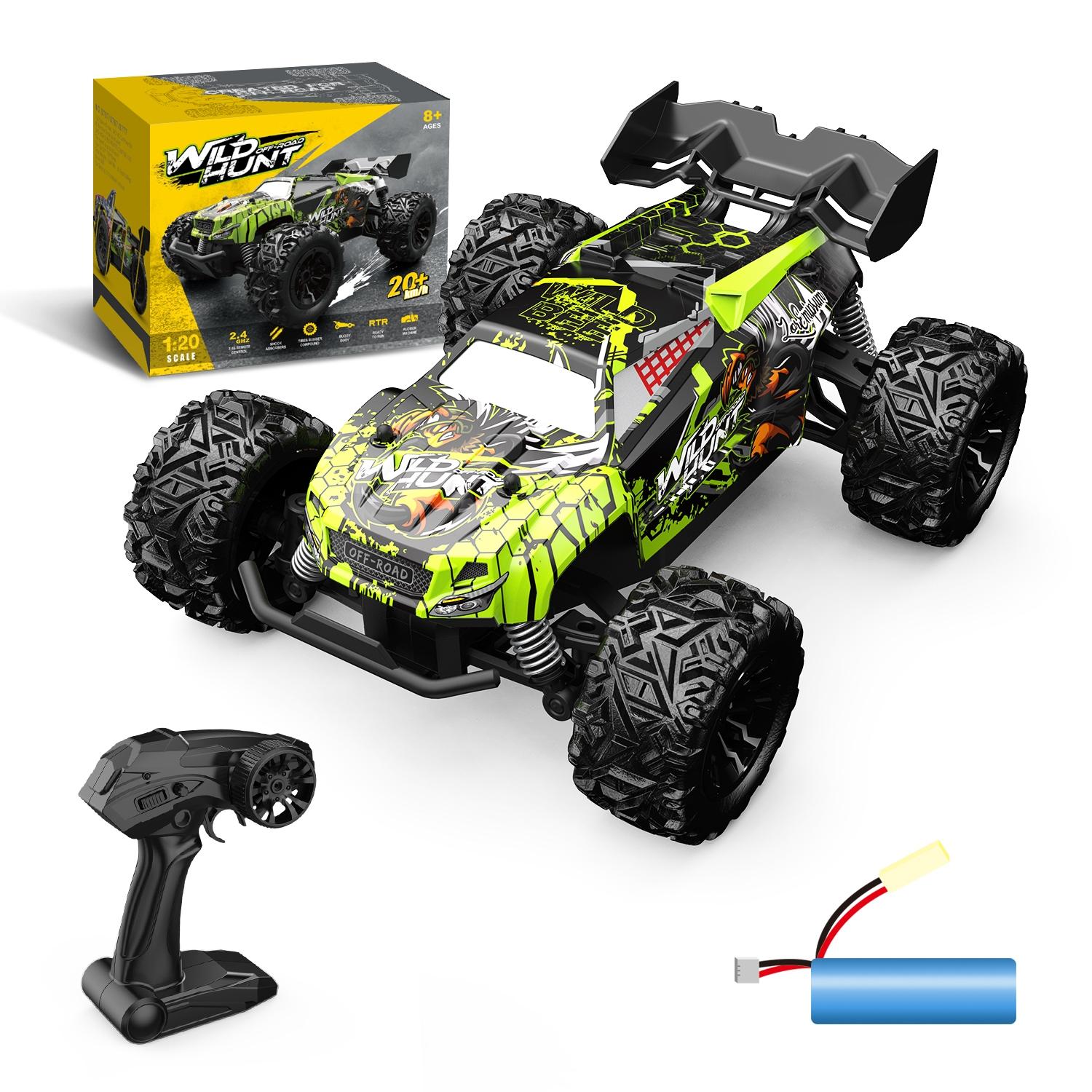 1 20 Full Scale 2.4g Rc Off-road Vehicle - Off-road Ready - Light Green 3
