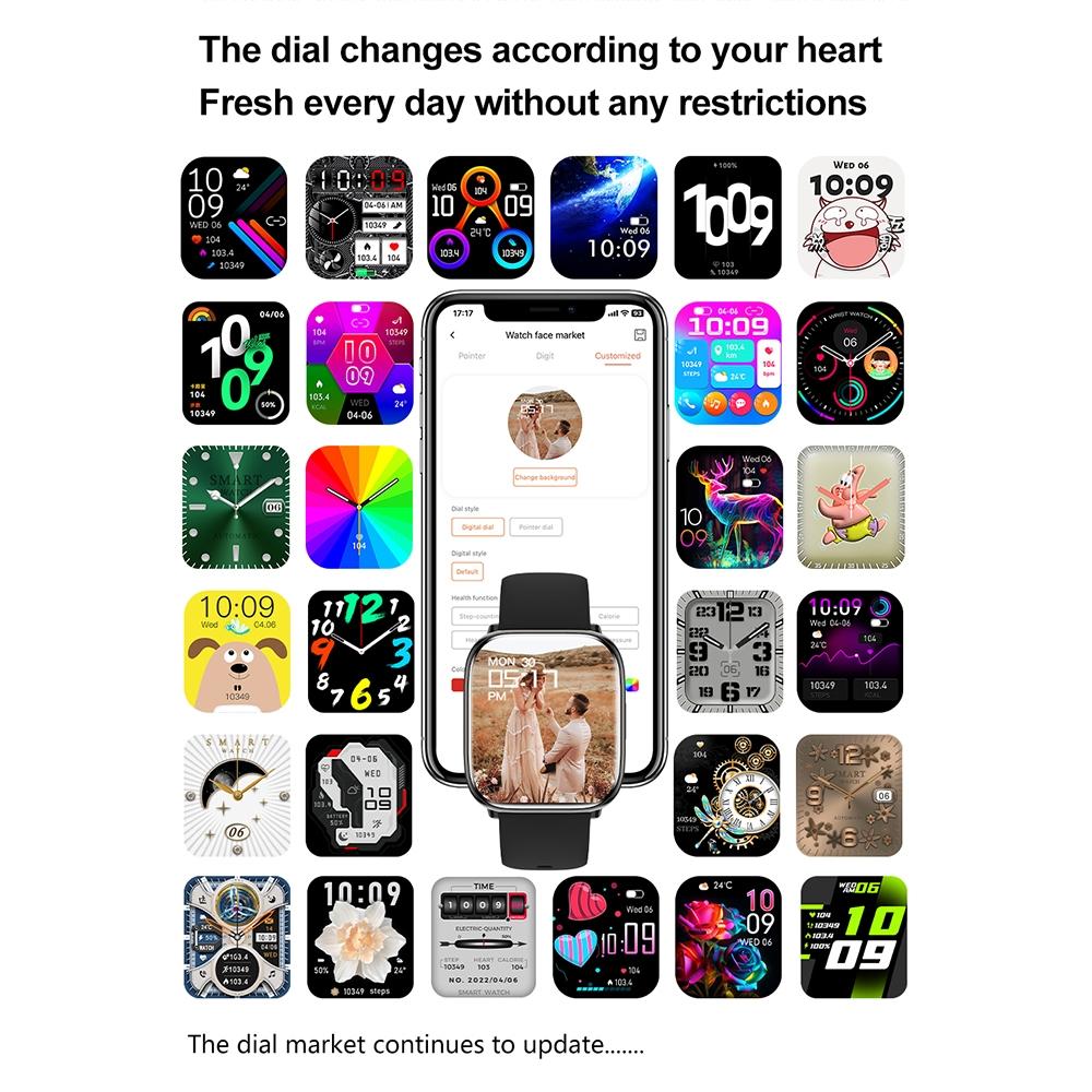 Waterproof Smart Watch With Blood Oxygen Monitoring - Ip68 - Green 5