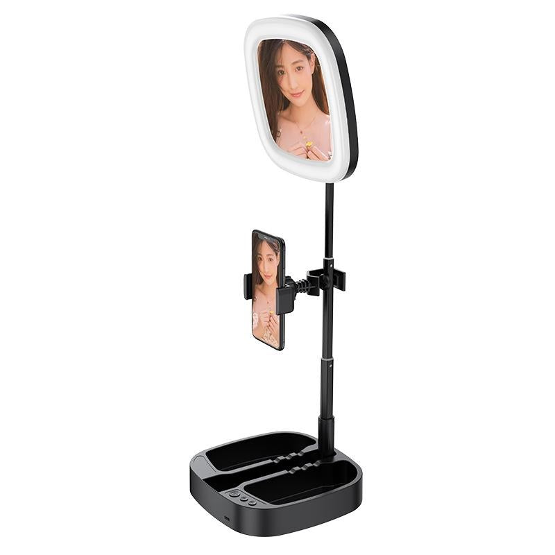 Portable Folding Desktop Live Broadcast Light Stand - Black 9