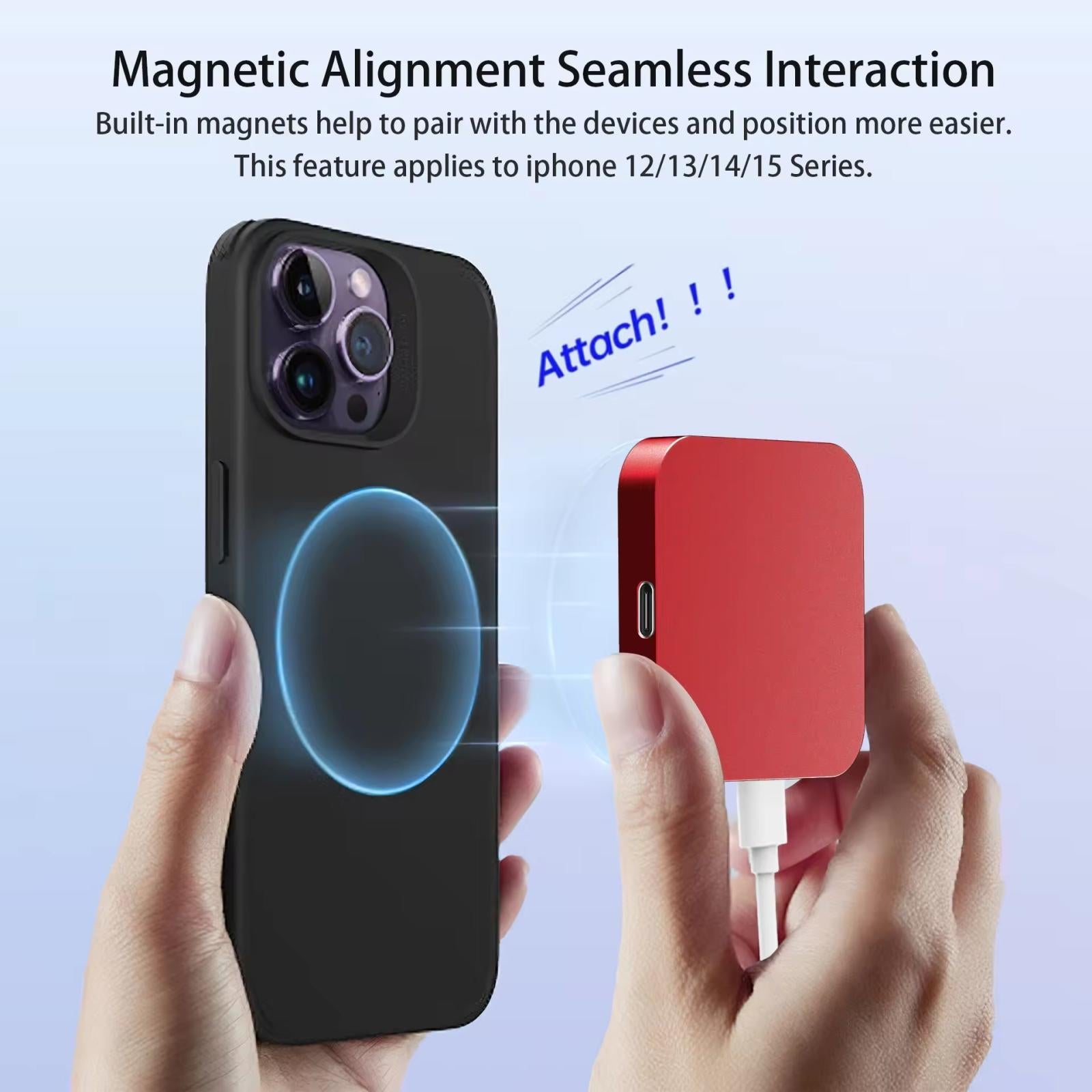 15W 3 In 1 Magnetic Wireless Charger For Smart Devices - Black 8