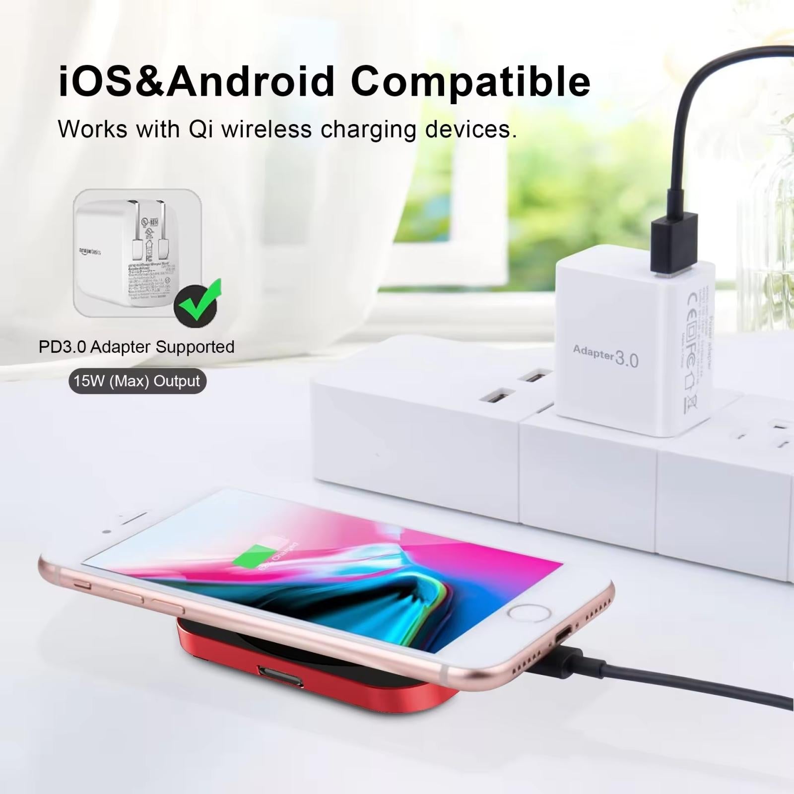 15W 3 In 1 Magnetic Wireless Charger For Smart Devices - Black 9