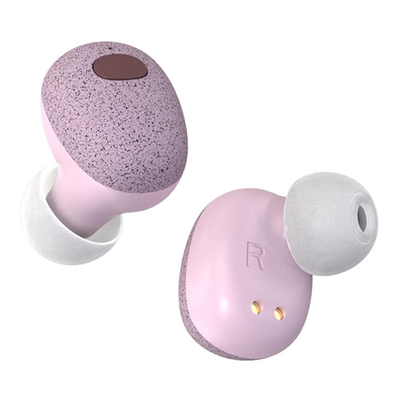 Wireless Bluetooth Earphones with 5d Sound and Magnetic Charging Box - Cherry Blossom Pink 10