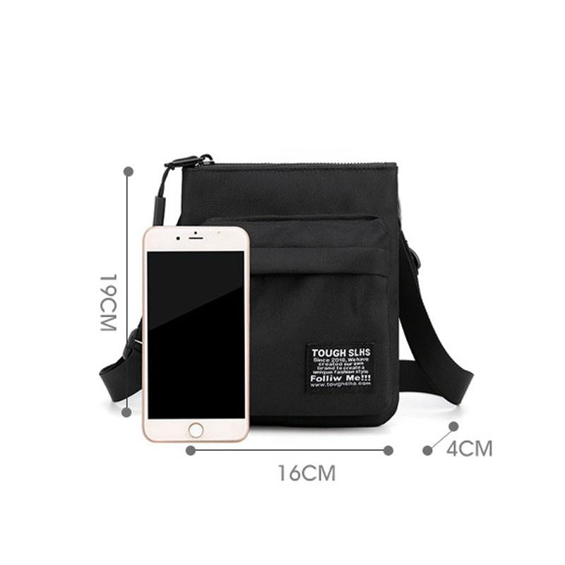 Compact Dark Blue Men's Shoulder Bag For Outdoor Sports 5