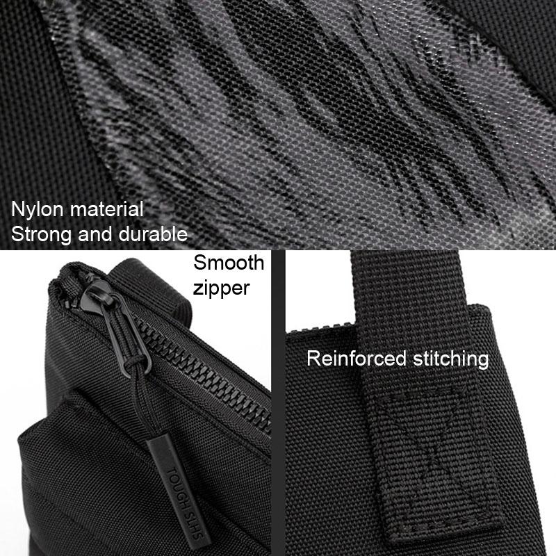 Compact Dark Blue Men's Shoulder Bag For Outdoor Sports 9