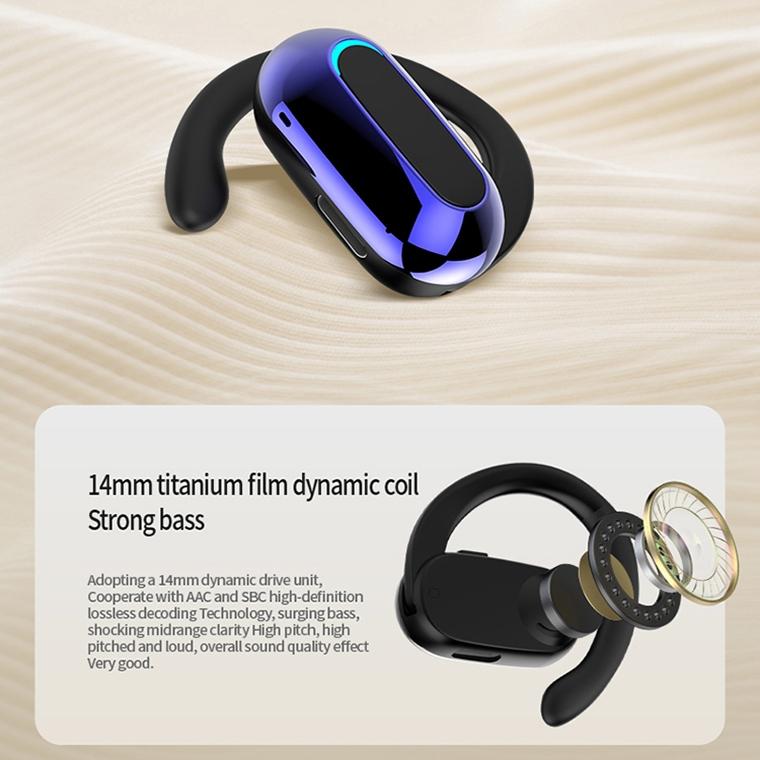 Rotatable Bluetooth Sports Earphones with Noise Reduction - White 7