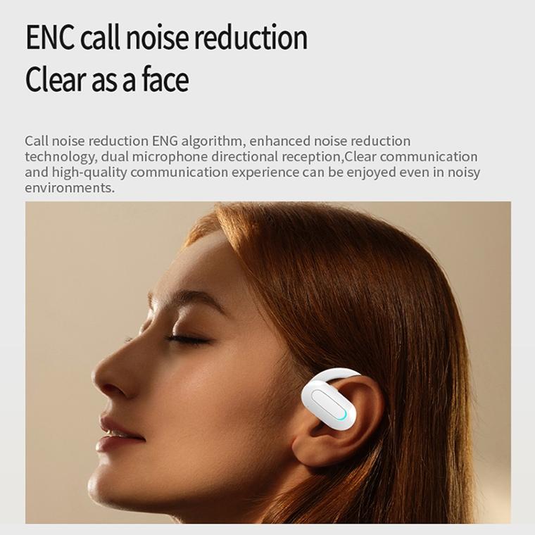 Rotatable Bluetooth Sports Earphones with Noise Reduction - White 9